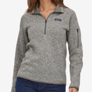 Patagonia Women's Better Sweater 1/4-Zip Fleece Embroidered letter R NEW